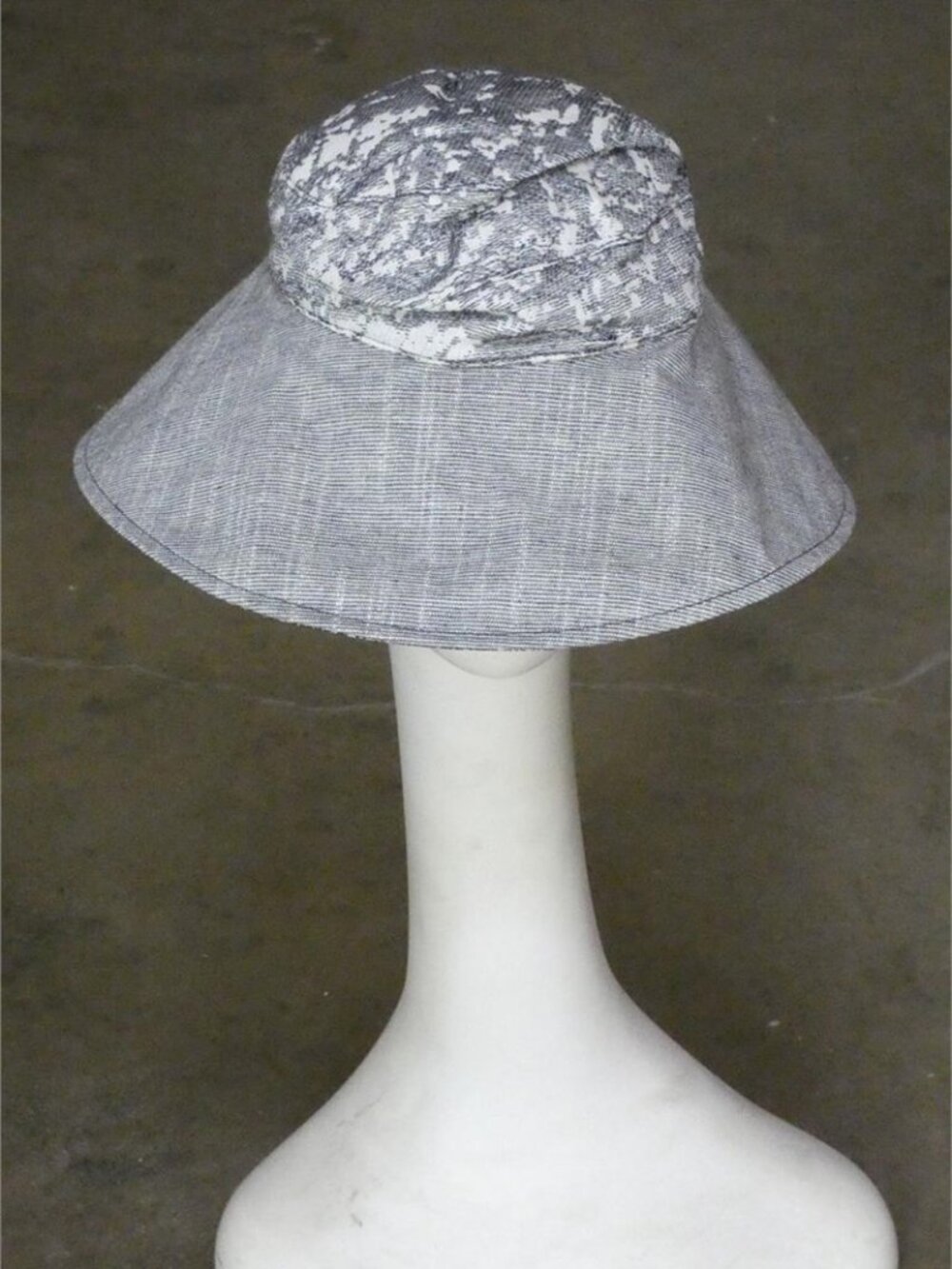 Buttercup Blue Cotton Women's Bucket Hat